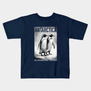 Antarctica Penguins Icebergs Kids T-Shirt